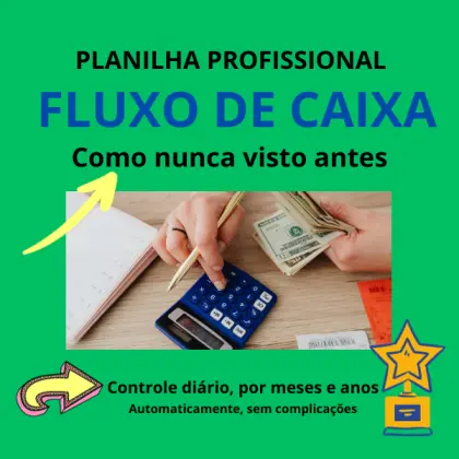 Planilha Fluxo De Caixa Profissional Licença Uso Vitalício Uso Ilimitado