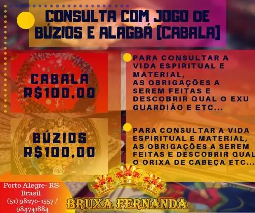 magia negra Porto Alegre - Bruxa Fernanda
