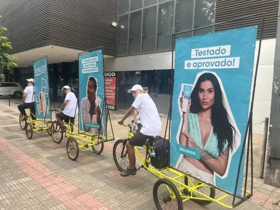 Bikedoor BH bikebanner  bicicleta propaganda