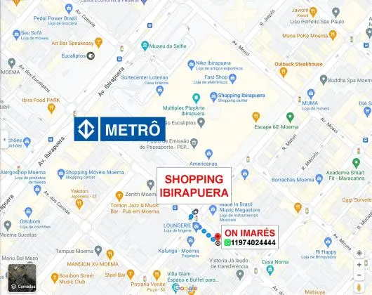 MOEMA METRÔ INTERNET SHOPPING a 20 PASSOS Mobiliado - Apartamento MOEMA!!