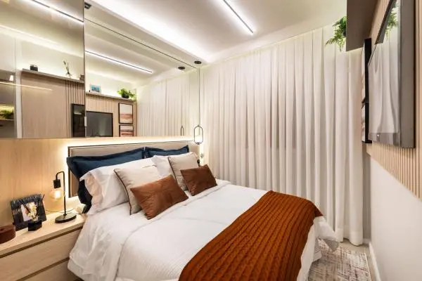 Apartamentos de 1 dormitório com varanda e Lazer completo