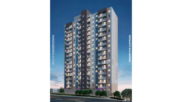 Apartamentos de 1 dormitório com varanda e Lazer completo