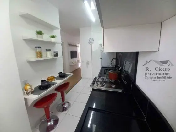 Apto 2 dorms c/ Varanda e 2 Elevadores por Torre - Zona Norte Sorocaba