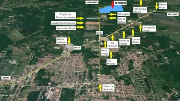 Terreno Benevides-PA | 1.650.000m2 (PA-391) Região metropolitana de Belém - R$40, 00/m2