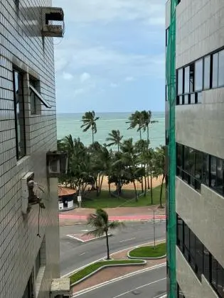 vendo apto mobiliado quarto e sala com vista para o mar