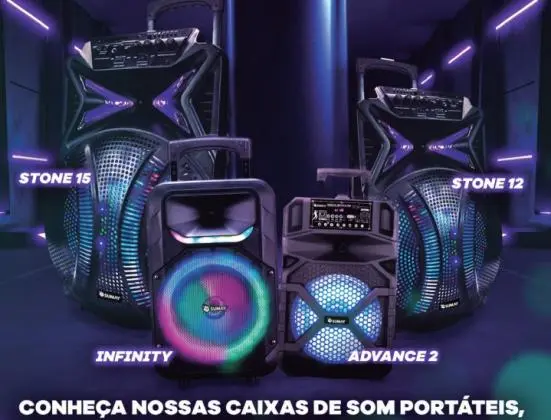 caixas de som sumay