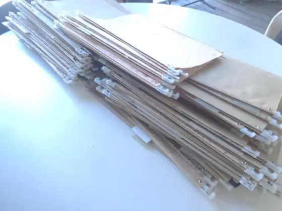 Pastas suspensas para arquivos de aço