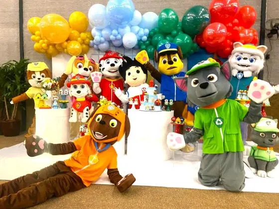 Patrulha Canina personagens vivos cover festa infantil
