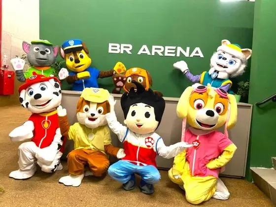 Patrulha Canina personagens vivos cover festa infantil