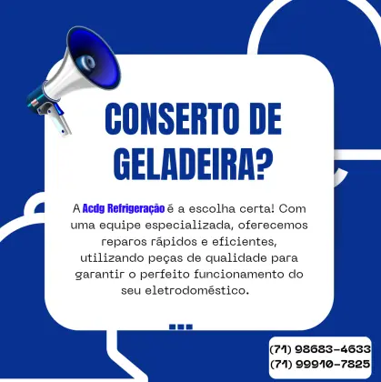 Conserto de geladeira, bebedouro e freezer em Salvador Bahia