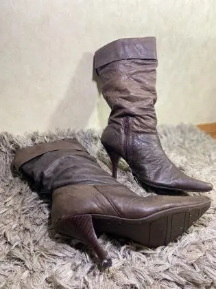 Bota Salto Naturali Marrom nº 35