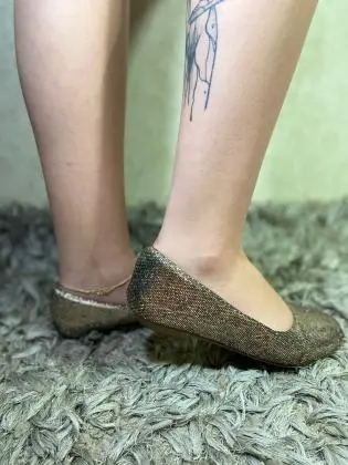 Sapatilha com Glitter Josy Medeiros nº 35