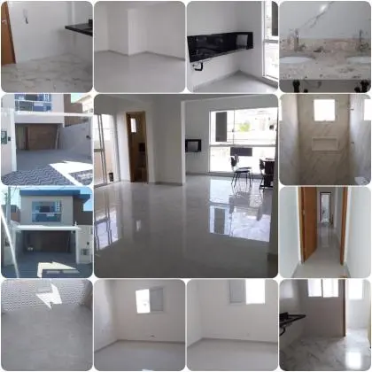 Sobreposta nova OK parte alta TODA AMPLA, otima sala para 3 ambientes com varanda gourmet, 2 garagens paralelas