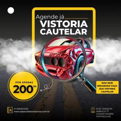 vistoria cautelar ipatinga