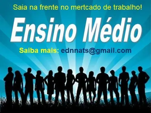 Ensino Médio e superior - Sem pagar antecipado