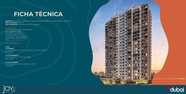 JOY BARUERI-BREVE LANÇAMENTO 65m² (02 suítes) e 85m² (03 dormitórios com suite)  Duplex 116m² e 167m²  Até 02 Vagas