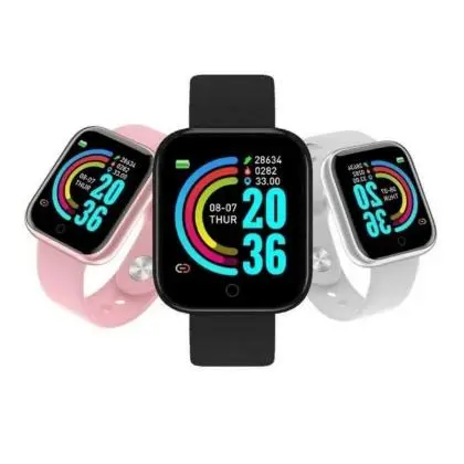 kit 2-Relogio Inteligente Smartwatch D20 Bluetooth para IOS e Android