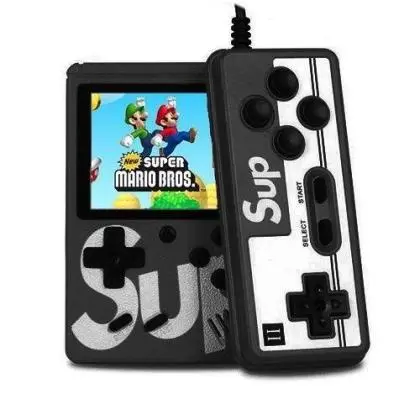 Mini Vídeo Game Portátil SUP Game Box 400 Jogos Retrô Clássicos Tela LCD 3.0'' com Bateria Recarregável