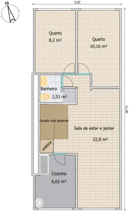 Apartamento 2 quartos na Estrada do Cafundá, Tanque