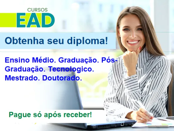 Diploma Universitário EaD - Pagamento só após pronto
