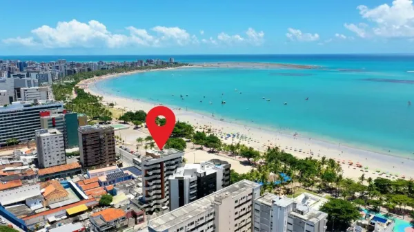 vendo apto duplex quarto e sala mobiliado vista para o mar permanente