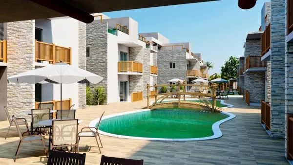 vendo aptos  em condominio fechado prox a praia de são miguel dos milagres
