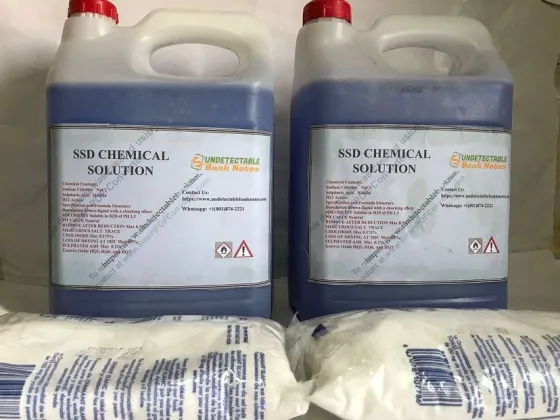 SSD Solução Química  e Pó Ativador para Limpeza de Notas