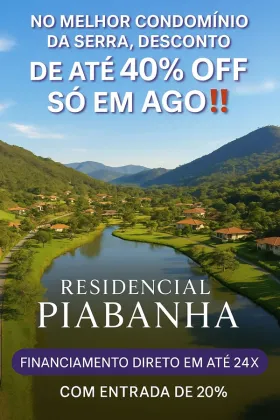 Terreno à venda no Residencial Piabanha – Três Rios/RJ
