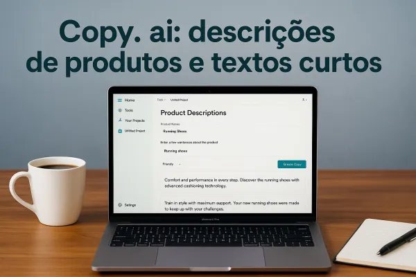 Copy.ai – Voltado para descrições de produtos e textos curtos