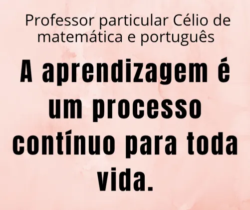 Aula particular de matemática, física ou português.