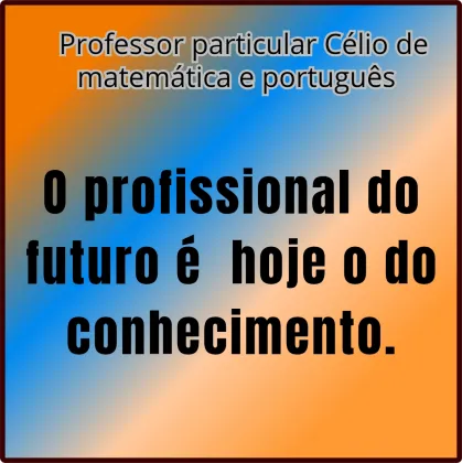 AULA PARTICULAR PRESENCIAL OU ON LINEDE MATEMÁTICA OU PORTUGUÊS(SANTOS)