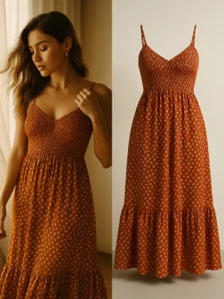 Vestido Longo Lastex Busto Decote V Feminino Alcinha Regulável