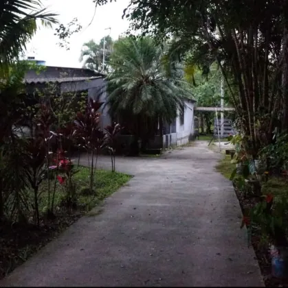 TERRENO AMPLO COM CASA MOBILIADA