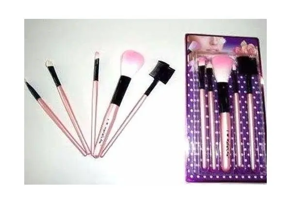 Kit com 5 pincéis Macrilan, tamanho compacto