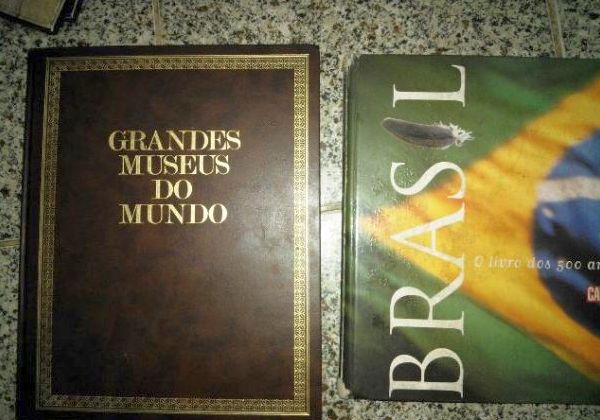 Livro Grandes Museus Do Mundo + livro Brasil 500 anos
