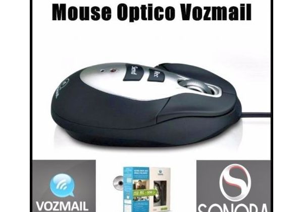 Mouse óptico Vozmail 1000 dpi + mousepad