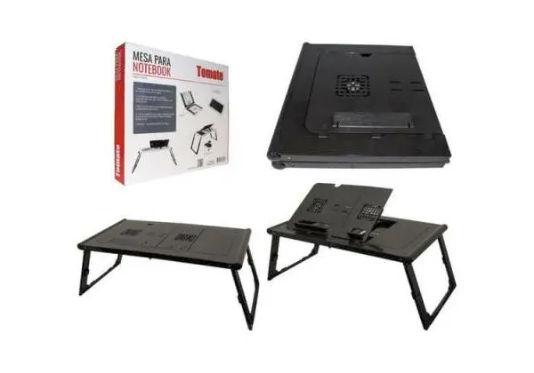 Mesa Para Notebook Com 2 Coolers Mtn-666 Tomate