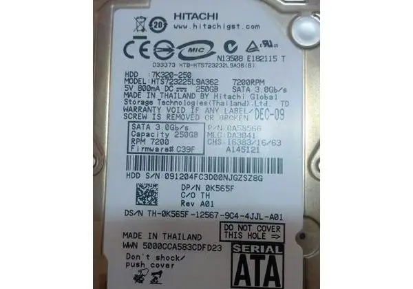 HD Sata Notebook