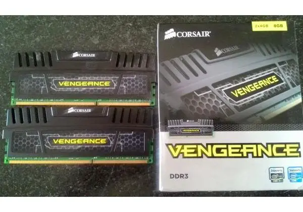 Memoria Corsair Vegeance - 8Gb 2x4gb Ddr3, Modelo: Cmz8gx3m2a1600c9r8gb