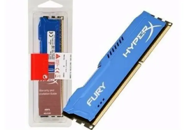 Memória Memória Gamer 8gb Ddr3 1600mhz Kingston Hyperx Fury Blue