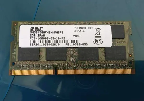 Memoria Notebook Netbook 2gb Ddr3 1333mhz Pc3-10600s Smart