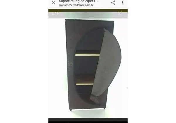 Vendo sapateira com zíper