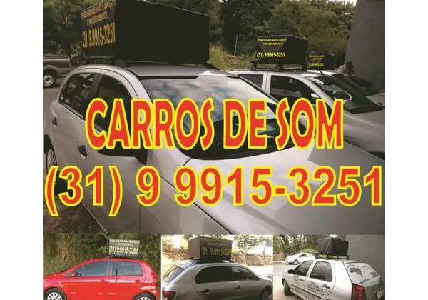 Carros de som / Publicidade em geral / Moto som / Gravações / Faixas
