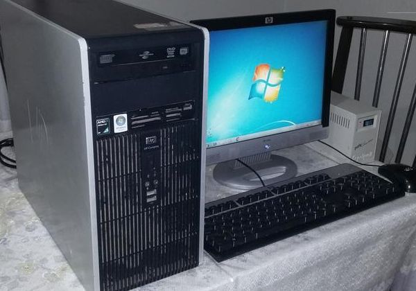 Computador PC Desktop HP - Placa ATi Radeon - Dual Core - Memória 3 GB - Seminovo - Comple