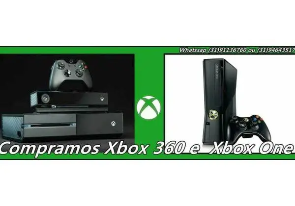 Compramos xbox 360 e xbox one