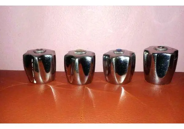 Manopola cromada para torneiras ou válvuas