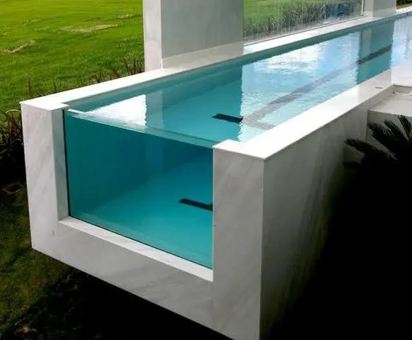 Vidros multi laminados para piscina
