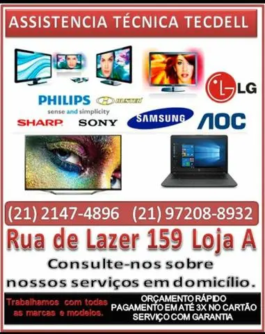 Assistência técnica especializada TV e Notebook