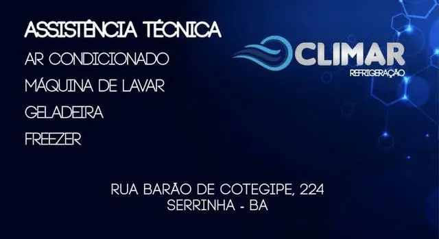 Assistência técnica Climar Refrigeração