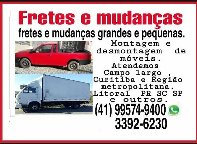 Fretes carretos e mudanças